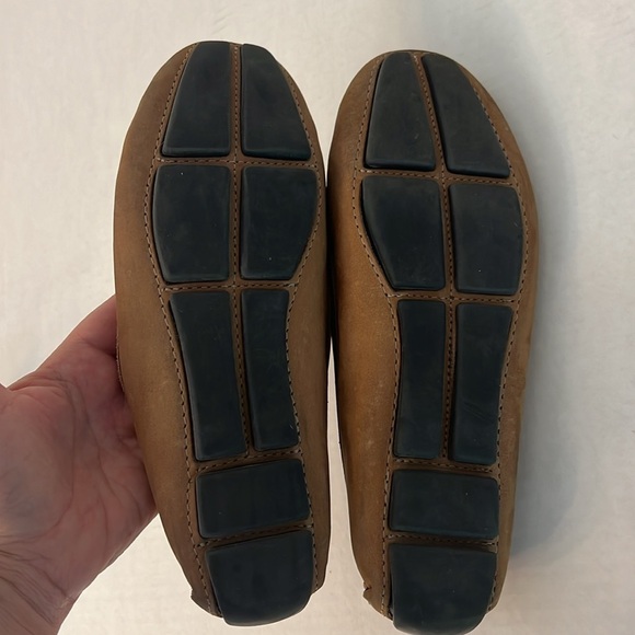 MASSIMO MATTEO PENNY KEEPER BROWN LEATHER LOAFER DRIVING SHOES MOCCASINS 7.5 - Picture 14 of 16